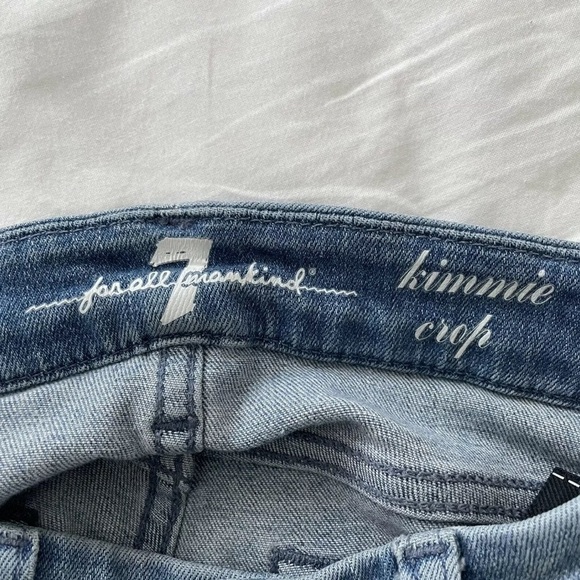 Authentic 7 For All Mankind Kimmie Cropped sz 25 - Picture 7 of 10